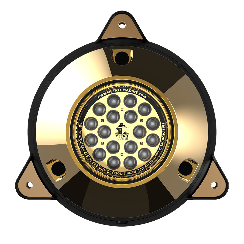 Metro Marine HighOutput Surface Mount Underwater Light wIntelligent Monochromatic LEDs Blue 90 Beam FSMR1B390