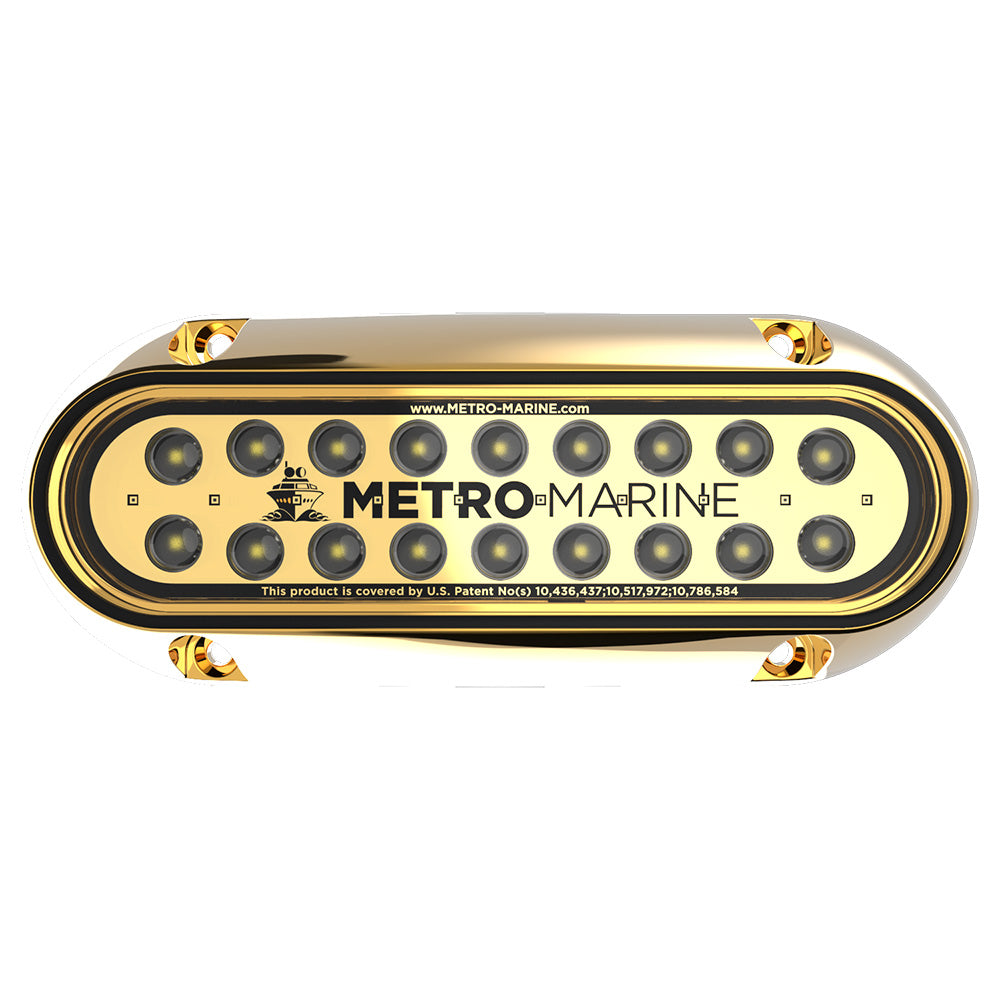Metro Marine HighOutput Elongated Underwater Light wIntelligent Monochromatic LEDs White 90 Beam FBME1HW390