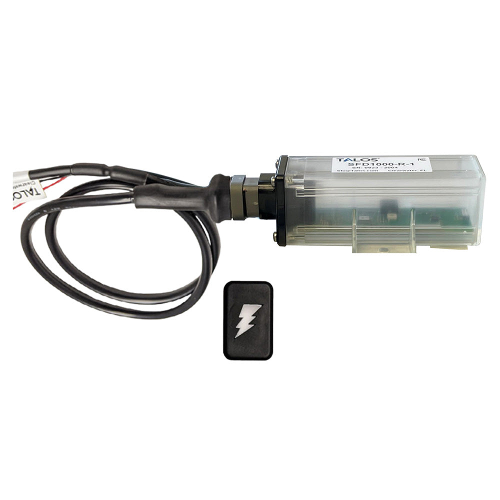 TALOS Remote Housing Lightning Detection System w20 Cable Black Rectangular Indicator wTranslucent Housing