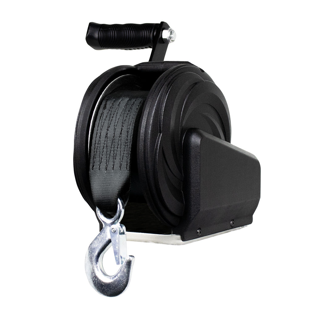 Powerwinch Select Series Winch 1600lb 8 Crank Arm Carbon Black 21400W16008BR