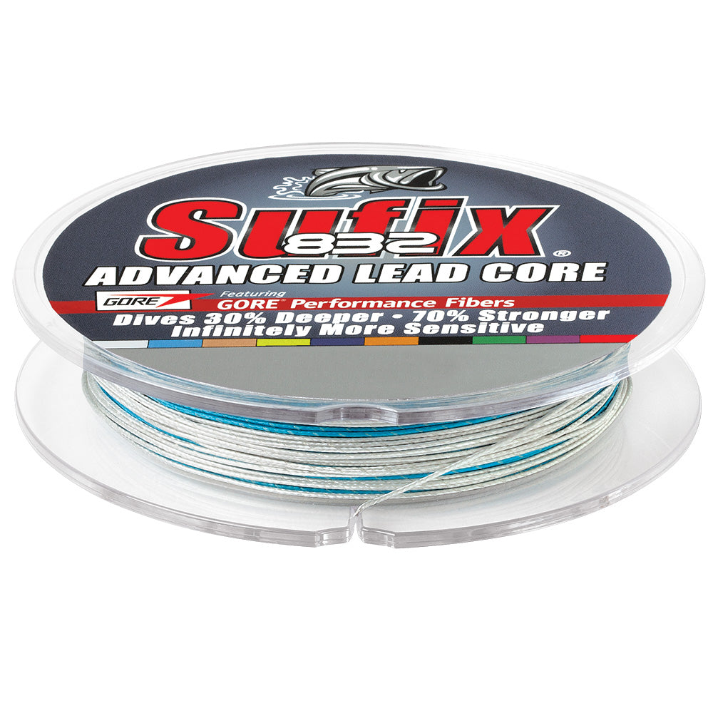Sufix 832 Advanced Lead Core 27lb 10Color Metered 100 yds 658127MC