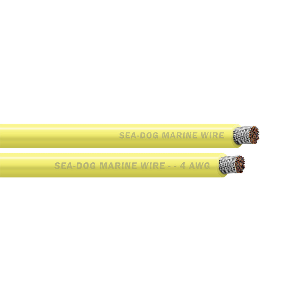 SeaDog 4 AWG Yellow Battery Cable 50 8004031