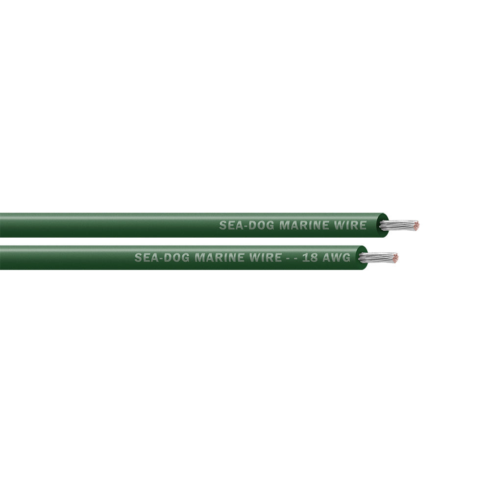 SeaDog 18 AWG Green Primary Wire 250 8018044