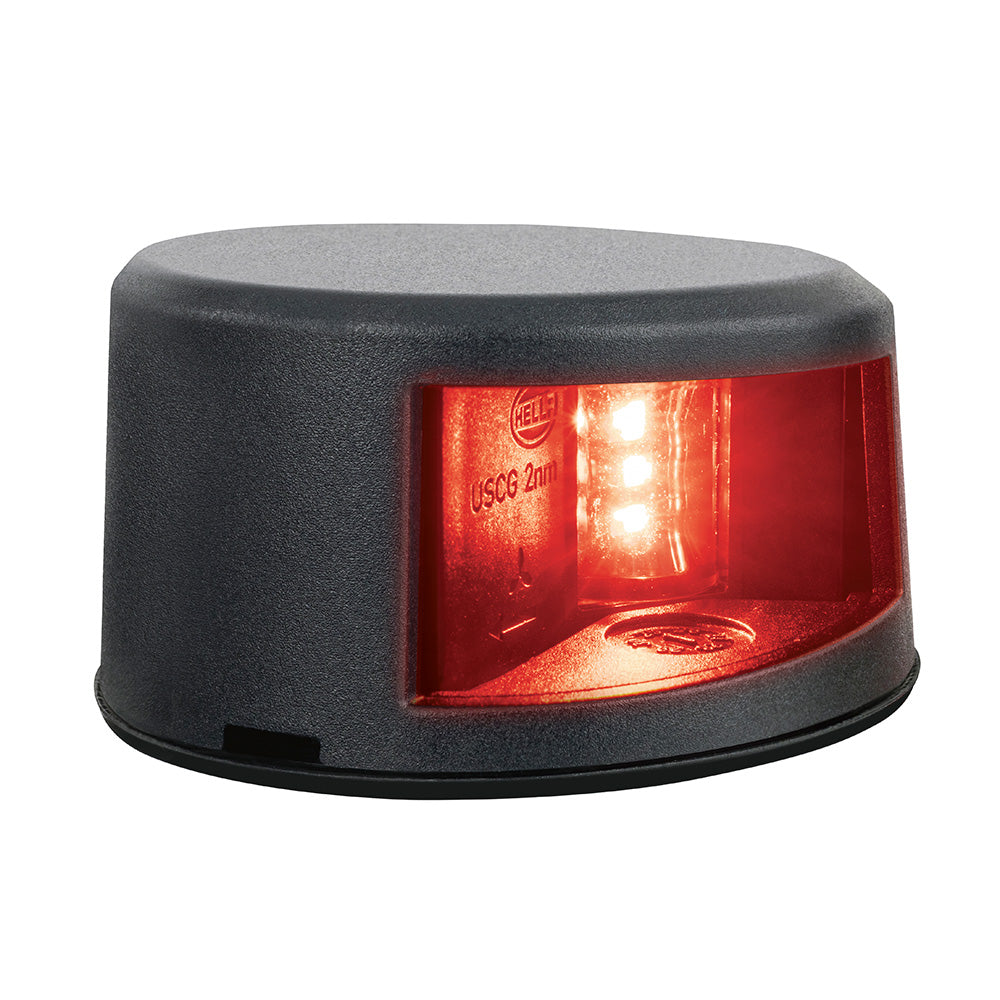 Hella Marine NaviLED Gen II Port Deck Mount Navigation Lamp Black 017910001
