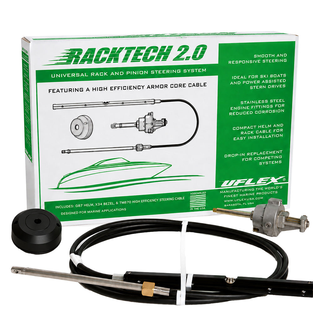 Uflex Racktech 20 High Efficiency Rack Pinion System Kit 12 Cable RACKTECH2012