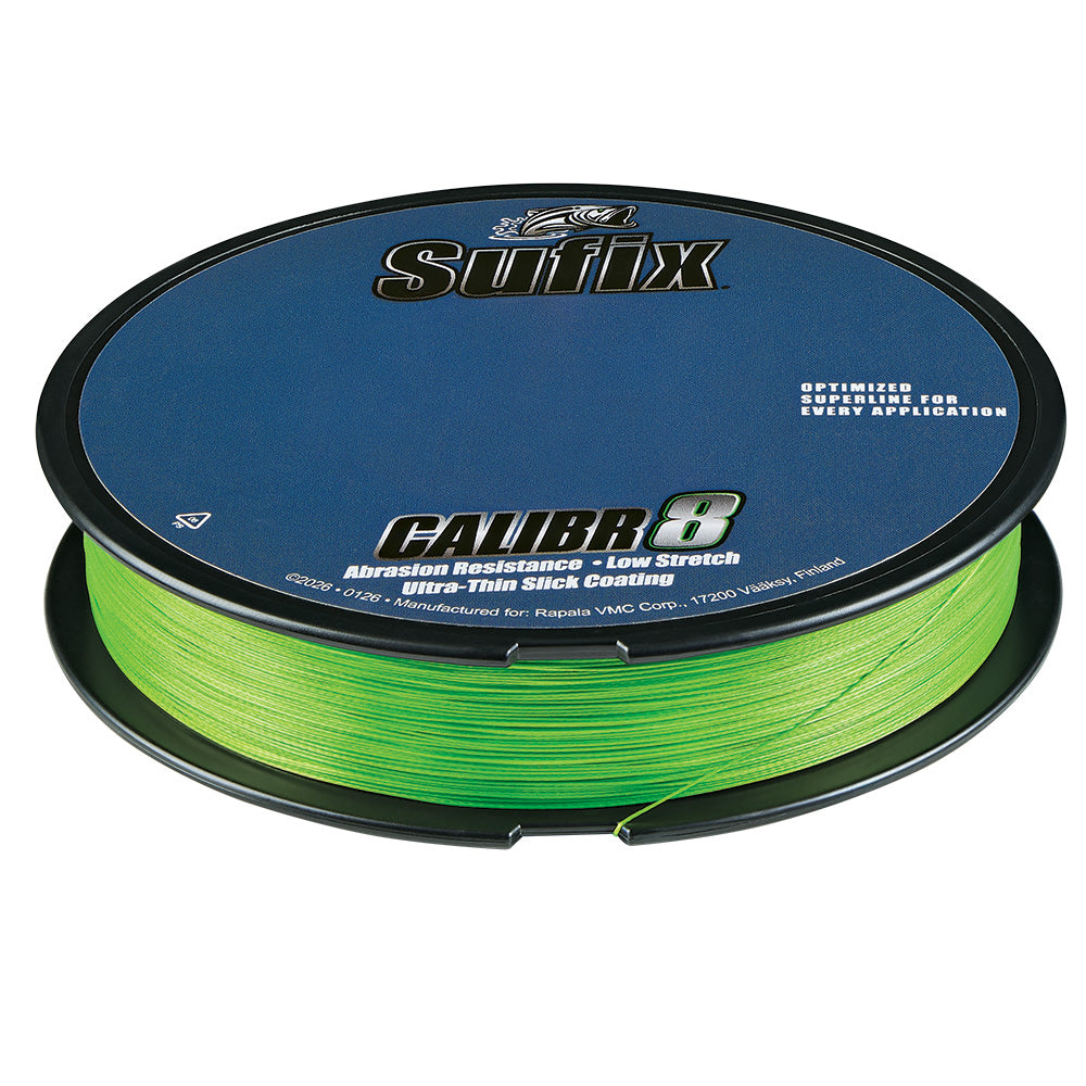 Sufix Calibr8 Braid 150yds 20lb Neon Lime 694020L