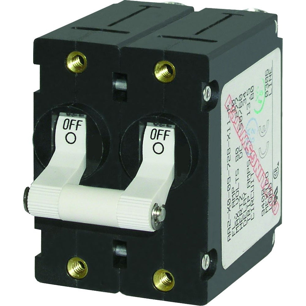Blue Sea 7242 ASeries Double Pole Toggle 50AMP White 7242