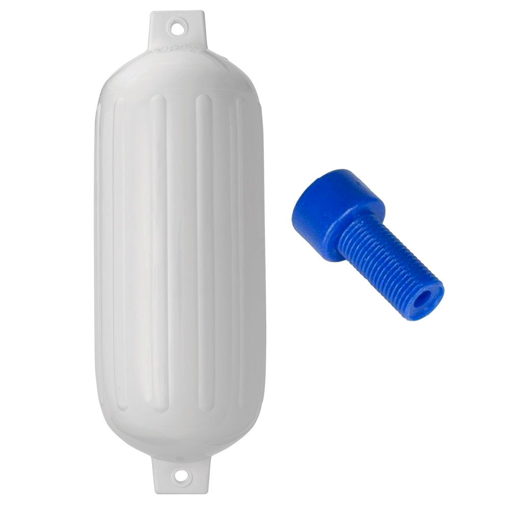 Polyform G6 Twin Eye Fender 11 x 30 White wAdapter G6 WHITE WAIR ADAPTER