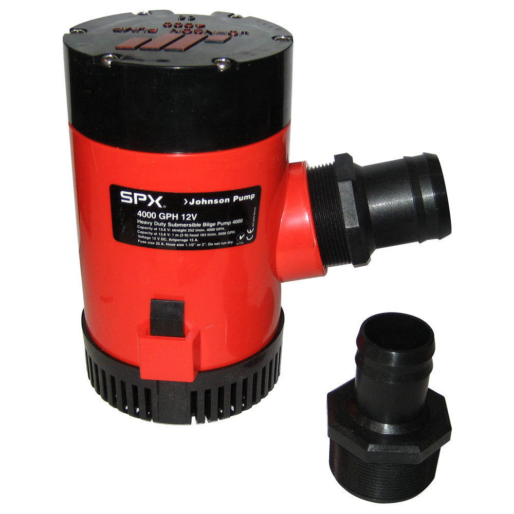 Johnson Pump 4000 GPH Bilge Pump 112 Discharge Port 12V 40004