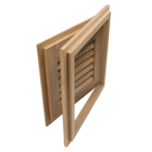 Whitecap Teak Louvered Door Frame Right Hand 12 x 12 60720