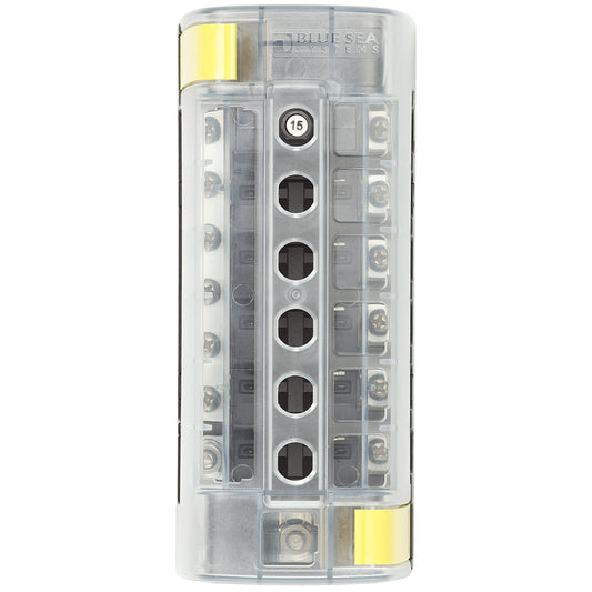 Blue Sea 5052 ST CLB Circuit Breaker Block 6 Position wNegative Bus 5052