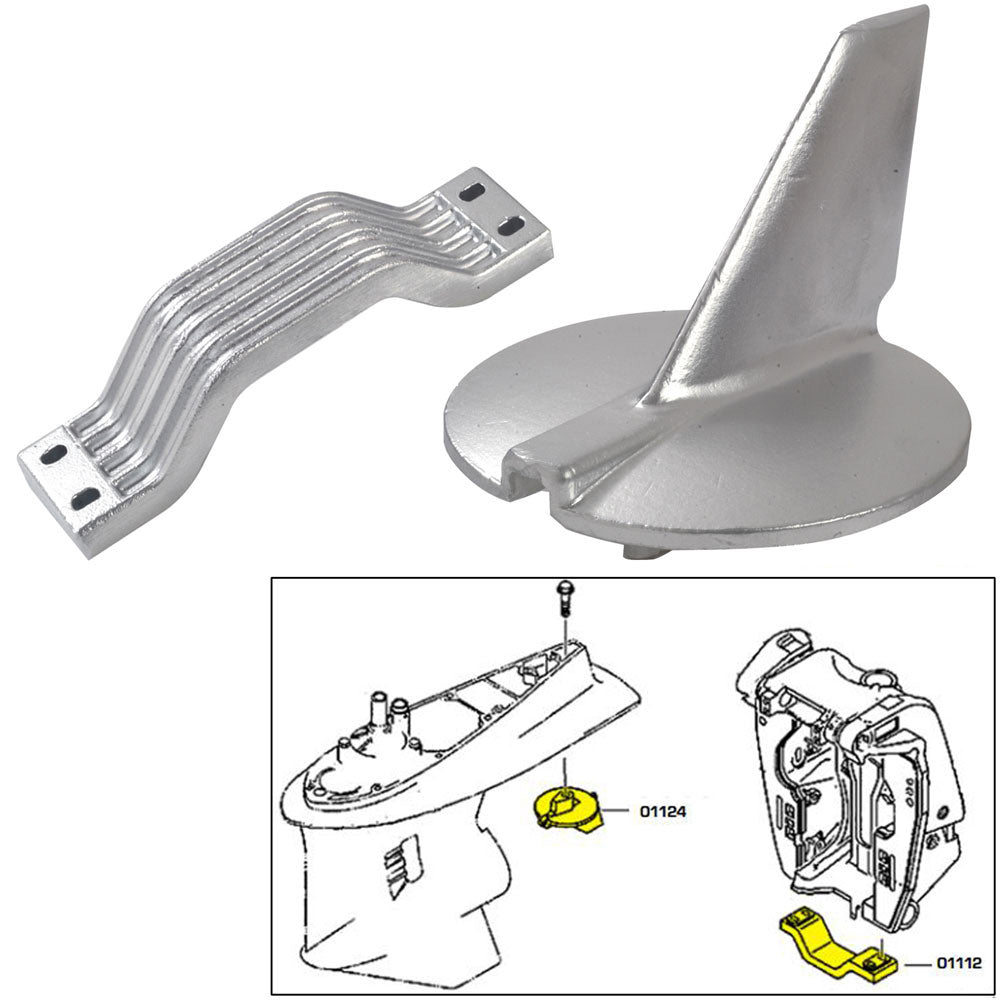 Tecnoseal Anode Kit Yamaha 200250 HP Magnesium 21104MG