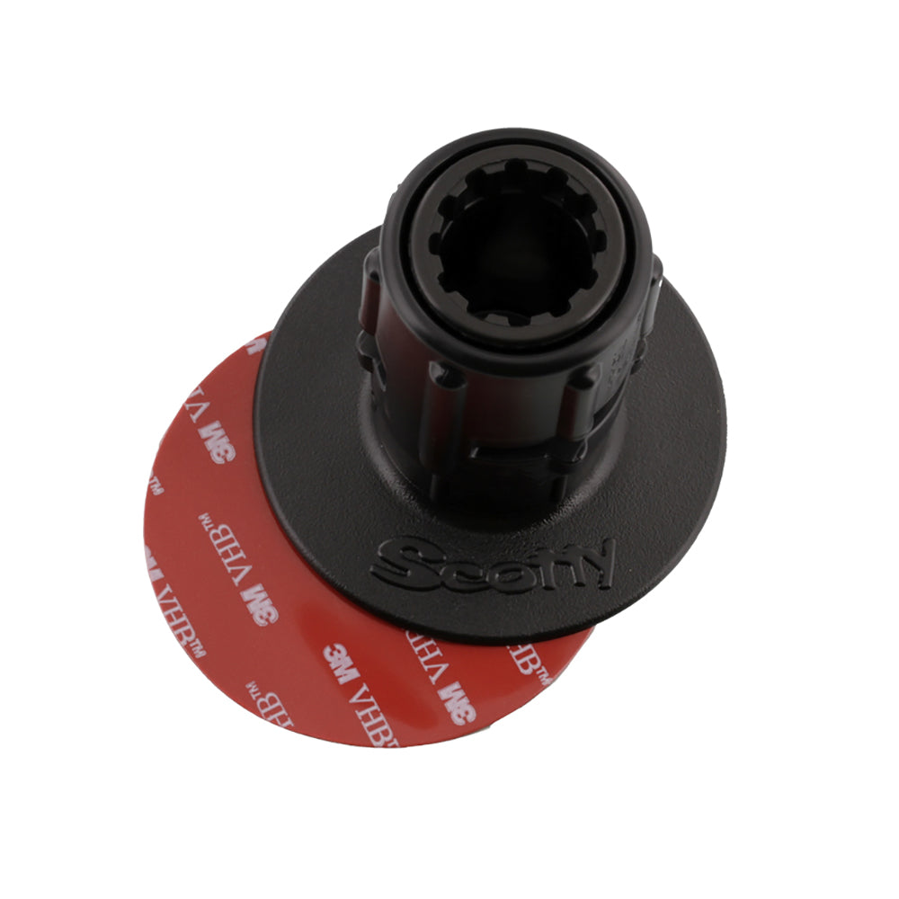 Scotty 448 StickOn Mount wGearHead Adapter 3 Pad 0448BK