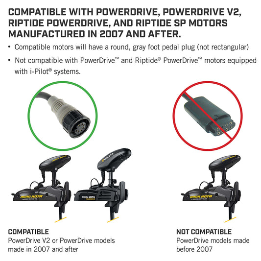 Minn Kota PowerDrive Foot Pedal ACC Corded 1866070