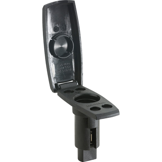 Attwood LightArmor PlugIn Base 2 Pin Black Rectangle 910V2PB7
