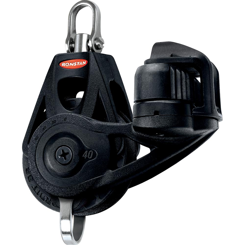 Ronstan Series 40 Ball Bearing Orbit Block Single Becket Cleat Swivel Head RF45130