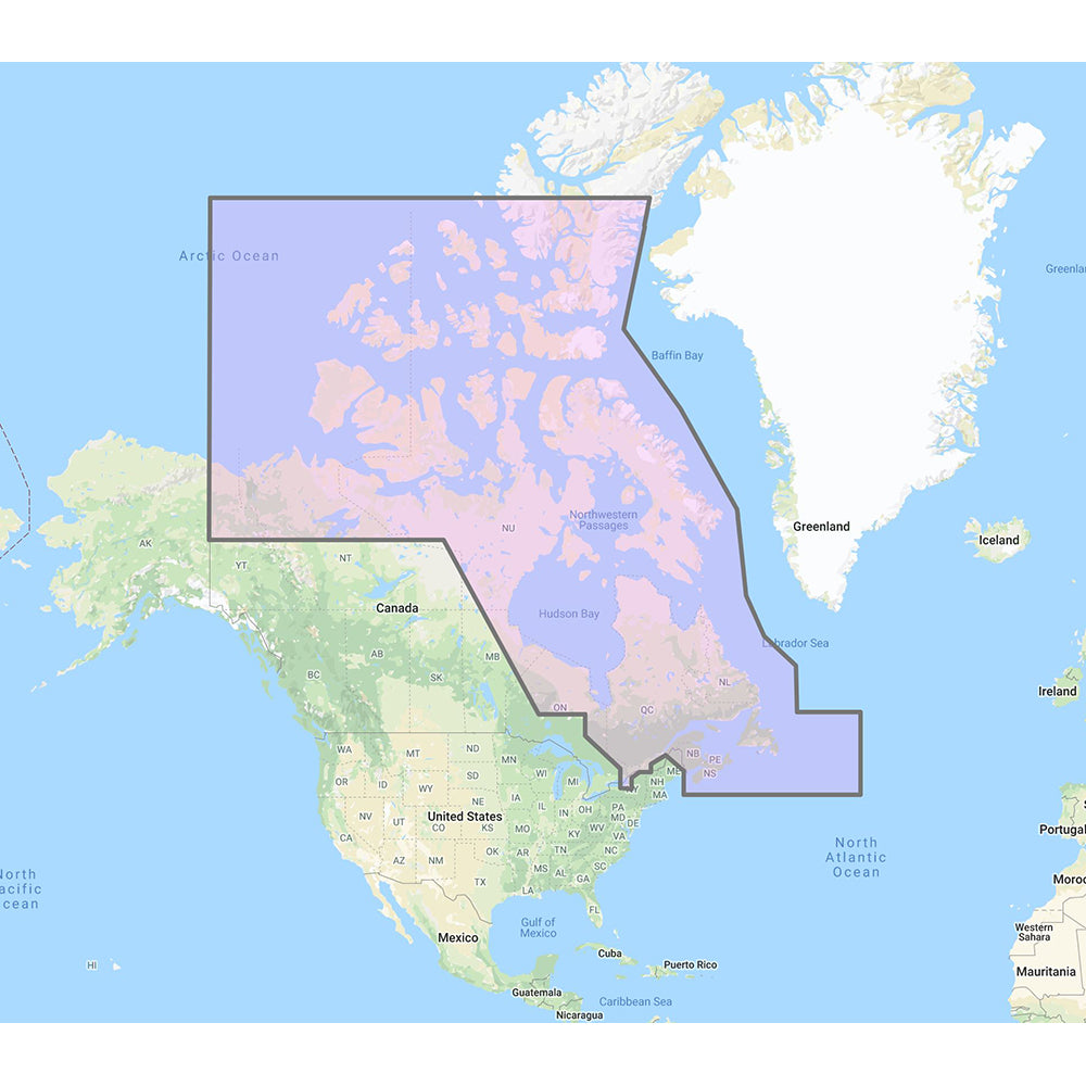 Furuno Canada North East Vector Charts 3D Data Standard Resolution Satellite Photos Unlock Code MM3VNA021