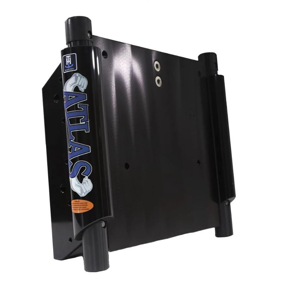 TH Marine ATLAS 6 Set Back Hydraulic Jack Plate Gloss Black Anodized AHJ6VBDP