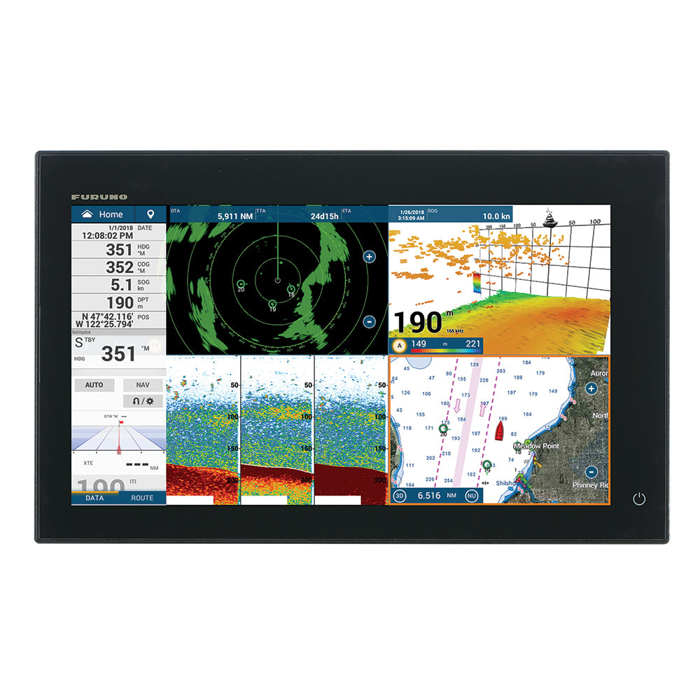 Furuno NavNet TZtouch3 16 MFD w1kW Dual Channel CHIRP Sounder Internal GPS TZT16F