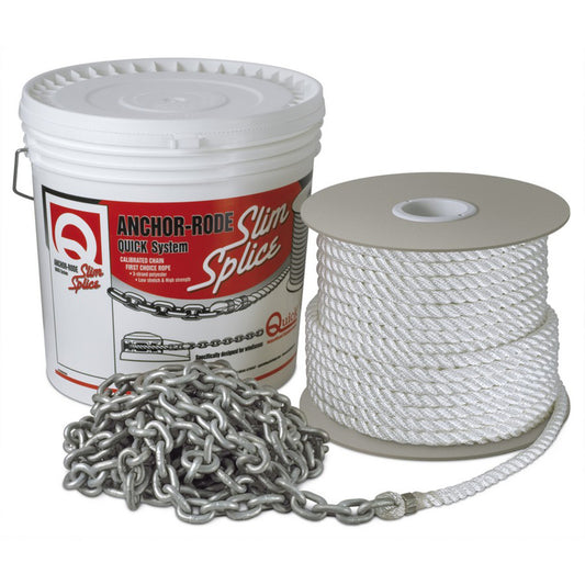 Quick Anchor Rode 20 7mm Chain 100 12 3 Plait Rope FVC070312210Q00