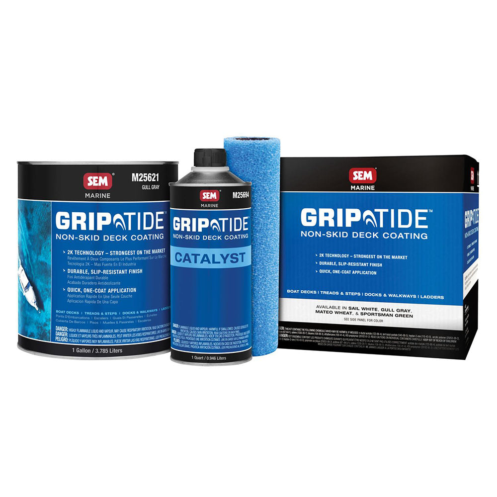 SEM GripTide NonSkid Deck Coating Kit Gull Gray M25620