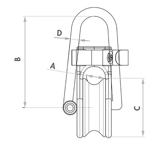 Wichard Soft Snatch Block 10mm Rope Size 36010W