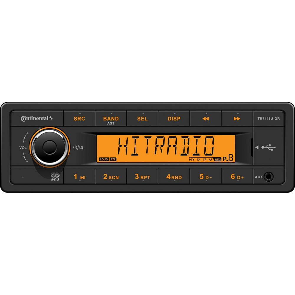 Continental Stereo wAMFMUSB Harness Included 12V TR7411UORK