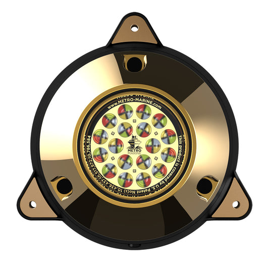 Metro Marine HighOutput Surface Mount Underwater Light wIntelligent Full Spectrum LEDs  RGBW 45 Beam FSMR1FS45