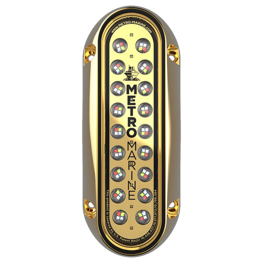 Metro Marine HighOutput Elongated Vertical Mount Light wIntelligent Full Spectrum LEDs  RGBW 90 Beam FBME1VFS90