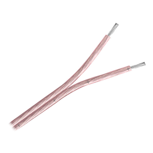 Pacer Clear 142 AWG Two Conductor Speaker Wire  100 W142ACLR100
