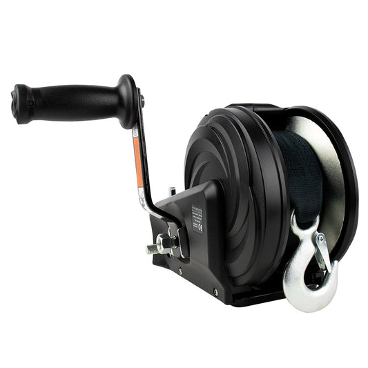 Powerwinch Select Series Winch 2500lb 2 Speed 6 Crank Arm Carbon Black 21400W25006BR