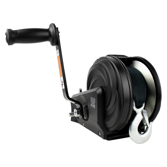 Powerwinch Select Series Winch 2500lb 2 Speed 8 Crank Arm Carbon Black 21400W25008BR