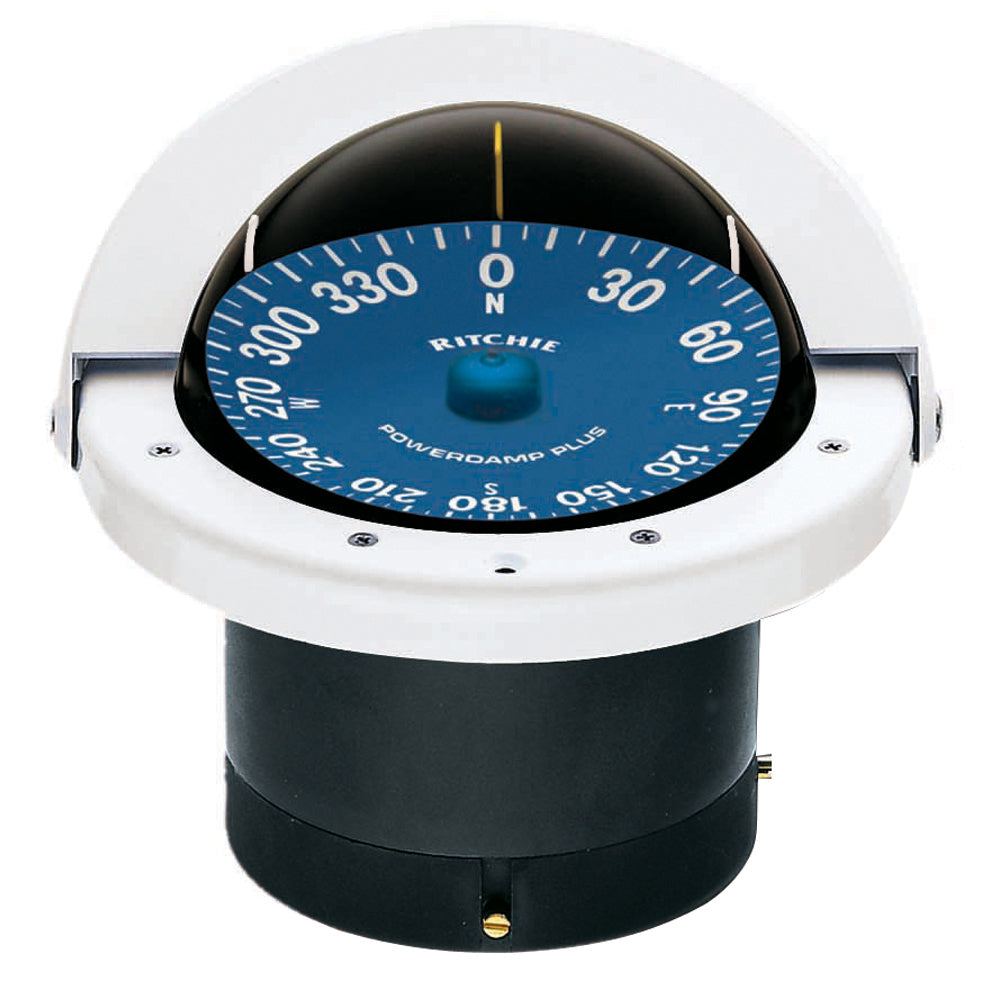 Ritchie SS2000W SuperSport Compass  Flush Mount  White SS2000W