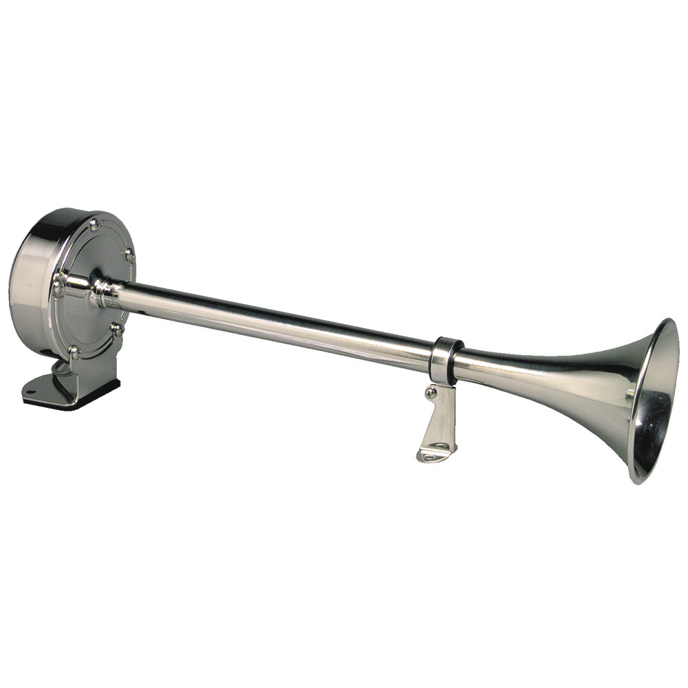 Schmitt Marine Deluxe AllStainless Single Trumpet Horn  24V 12427