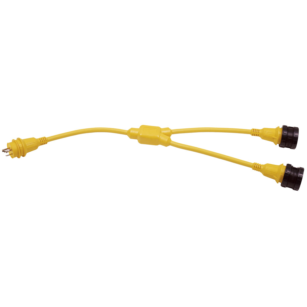 Marinco YAdapter 230A Locking to 30A Locking 157AY