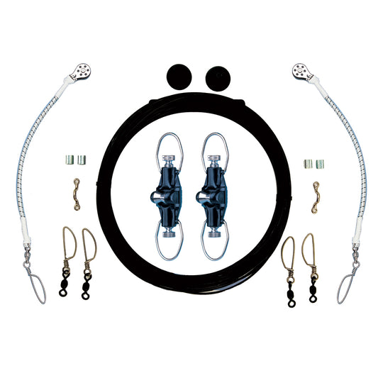 Rupp Single Rigging Kit wNokOuts  Black Mono 160 Lines CA0025MO
