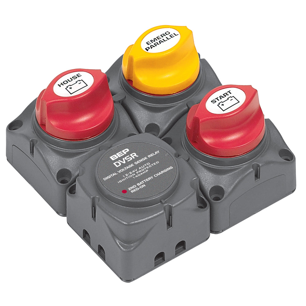 BEP Square Battery Distribution Cluster fSingle Engine wTwo Battery   Banks 716SQ140ADVSR