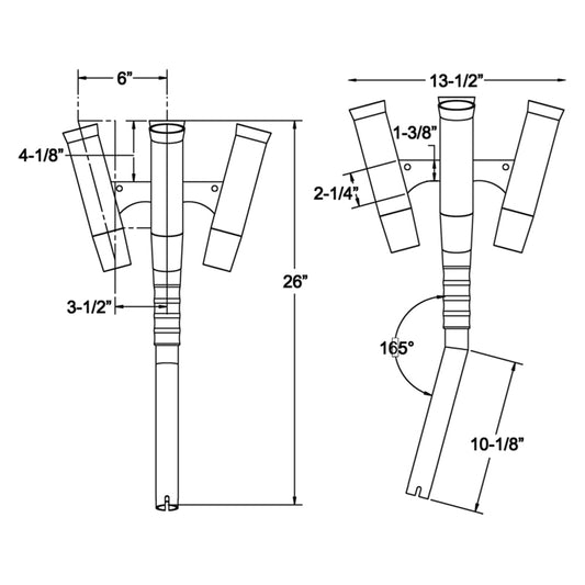TACO Olympic 5Rod Holder Cluster F310790BXY1