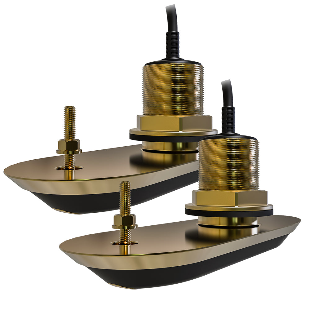 Raymarine RV212 RealVision 3D Bronze ThruHull Transducer Pair Pack  12  8M Cable  YCable T70318