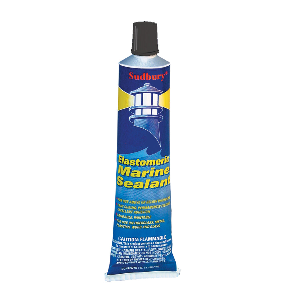 Sudbury Elastometric 3 oz 89ml Sealant Tube  Black 322