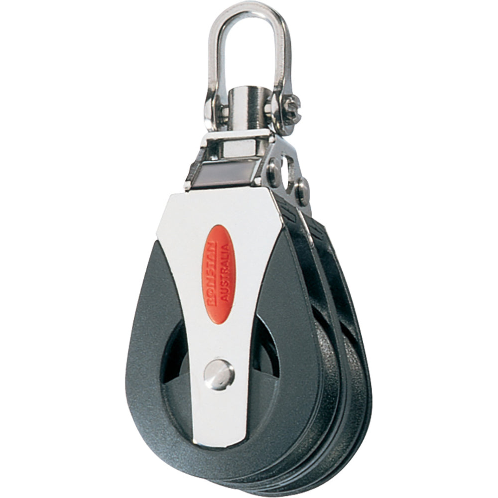 Ronstan Series 40 Ball Bearing Block  Double  Swivel Head RF40200