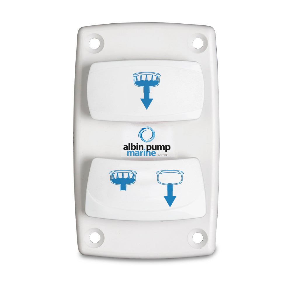 Albin Group Marine Control Silent Electric Toilet Rocker Switch 0766025