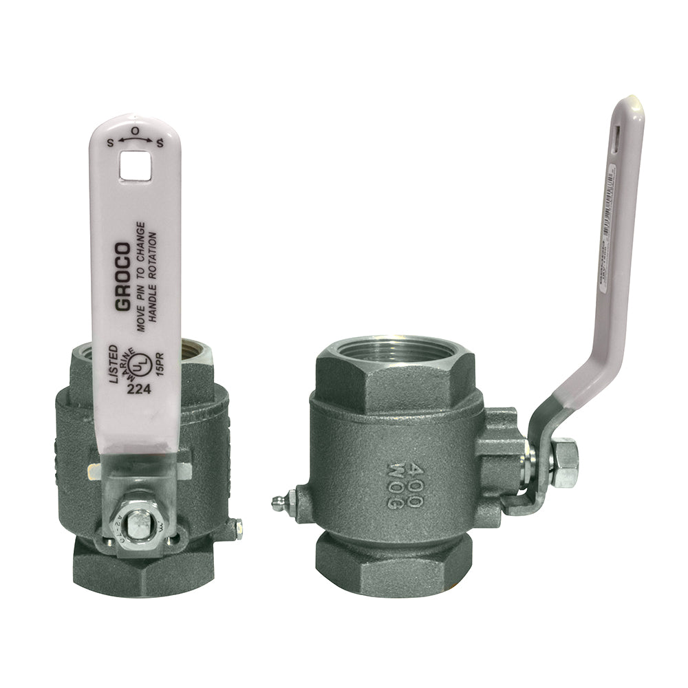 GROCO 114 NPT Stainless Steel InLine Ball Valve IBV1250S