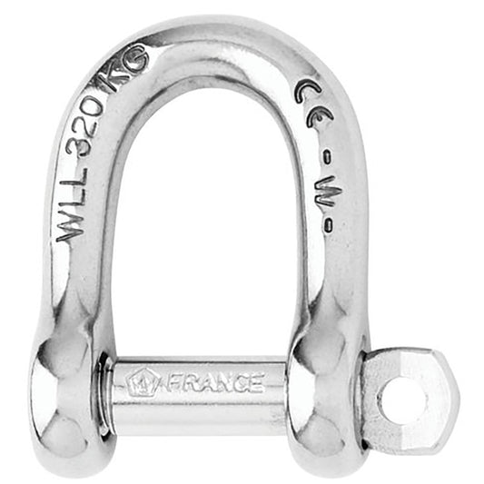 Wichard SelfLocking D Shackle  12mm Diameter  1532 1206W