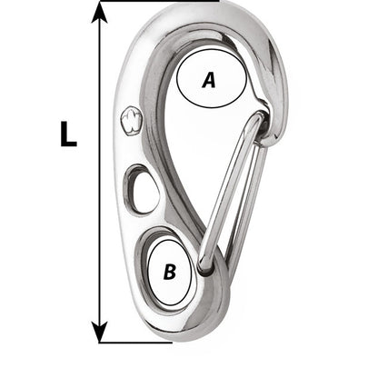 Wichard HR Safety Snap Hook  100mm Length  31516 2382W
