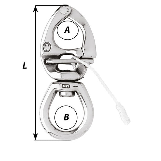 Wichard HR Quick Release Snap Shackle With Large Bail110mm Length  42164 2775W