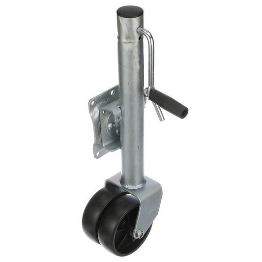 Attwood FoldUp Trailer Jack  1500 lb Capacity  Dual Wheel 111264