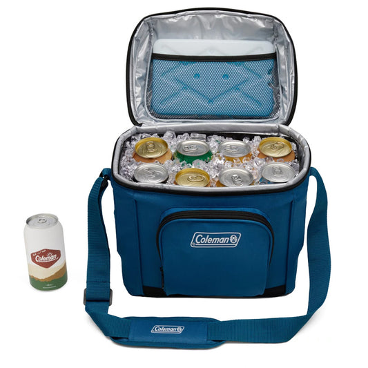 Coleman Chiller 16Can SoftSided Portable Cooler  Deep Ocean 2158119