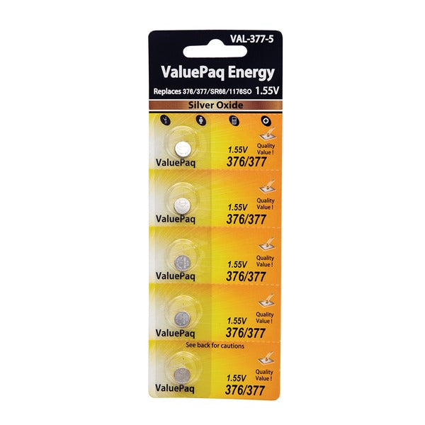 377UL 5PK WTCH BATT