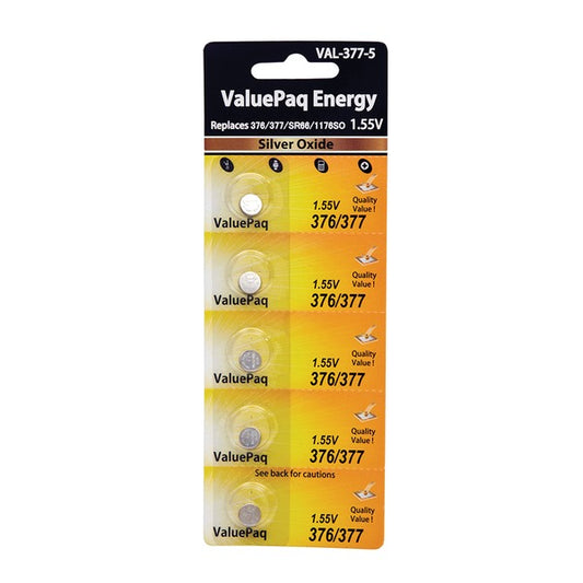 377UL 5PK WTCH BATT